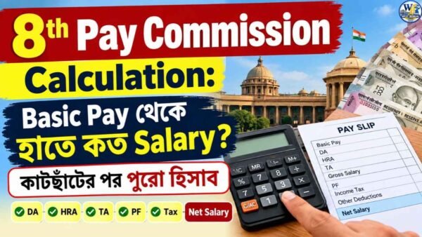 8th Pay Commission Calculation: Basic Pay থেকে হাতে কত Salary? কাটছাঁটের পর পুরো হিসাব