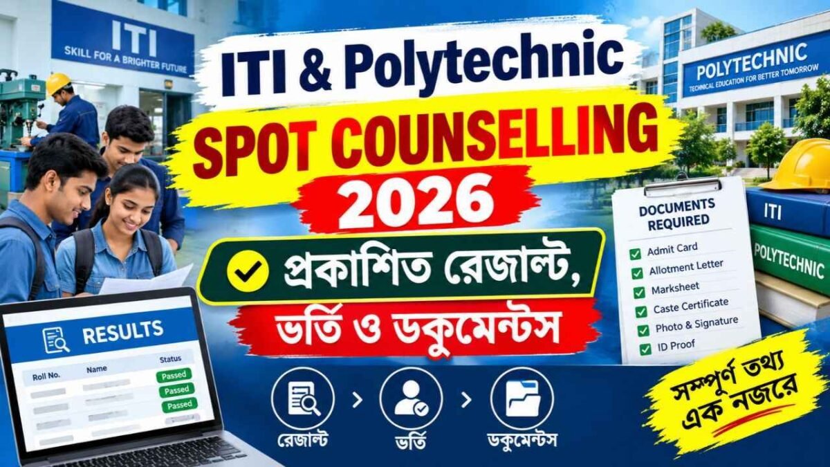 ITI Polytechnic SPOT Counselling 2026