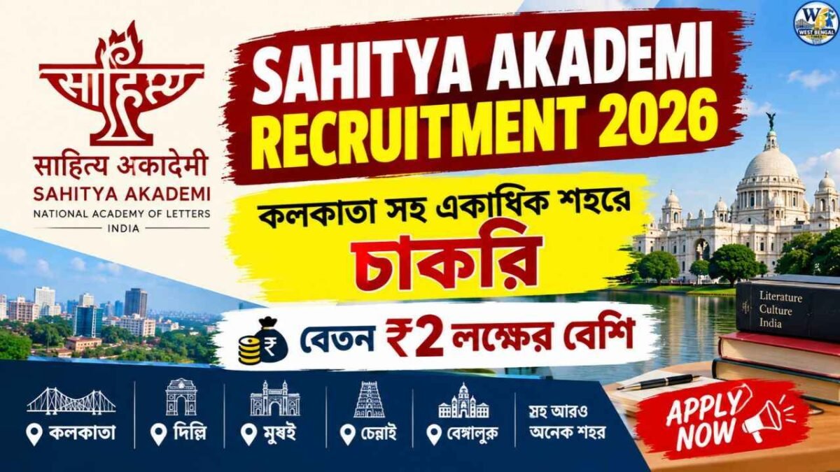 Sahitya Akademi Recruitment 2026