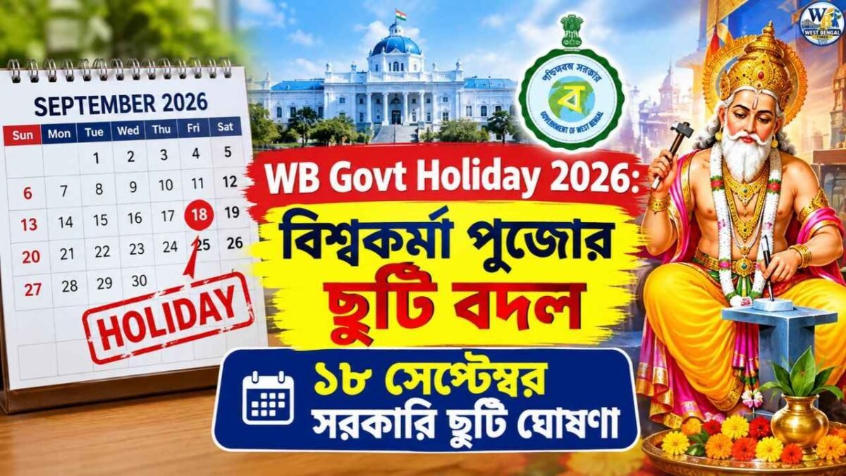WB Govt Holiday 2026