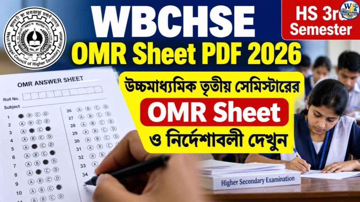 WBCHSE OMR Sheet PDF 2026